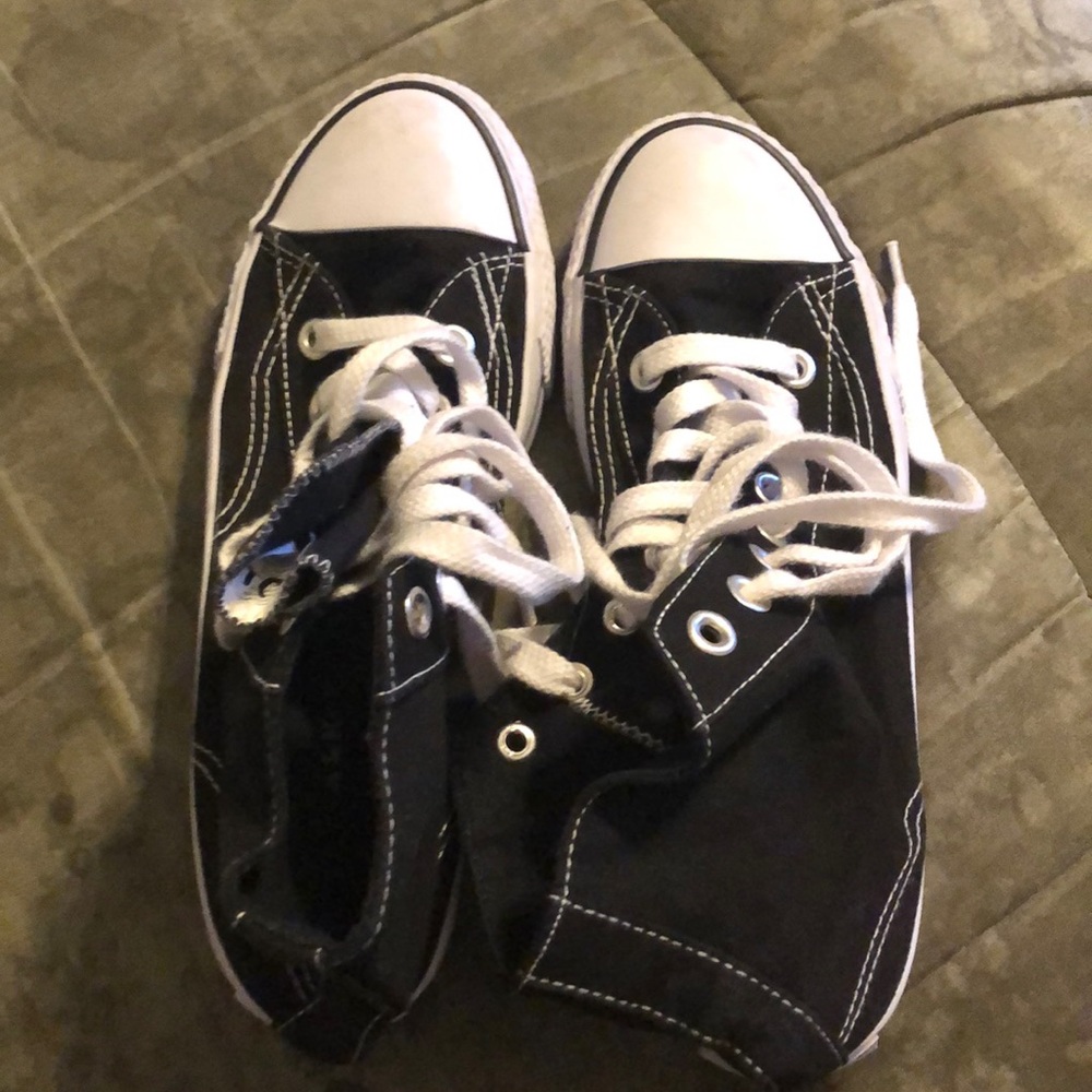 Black high top shoes